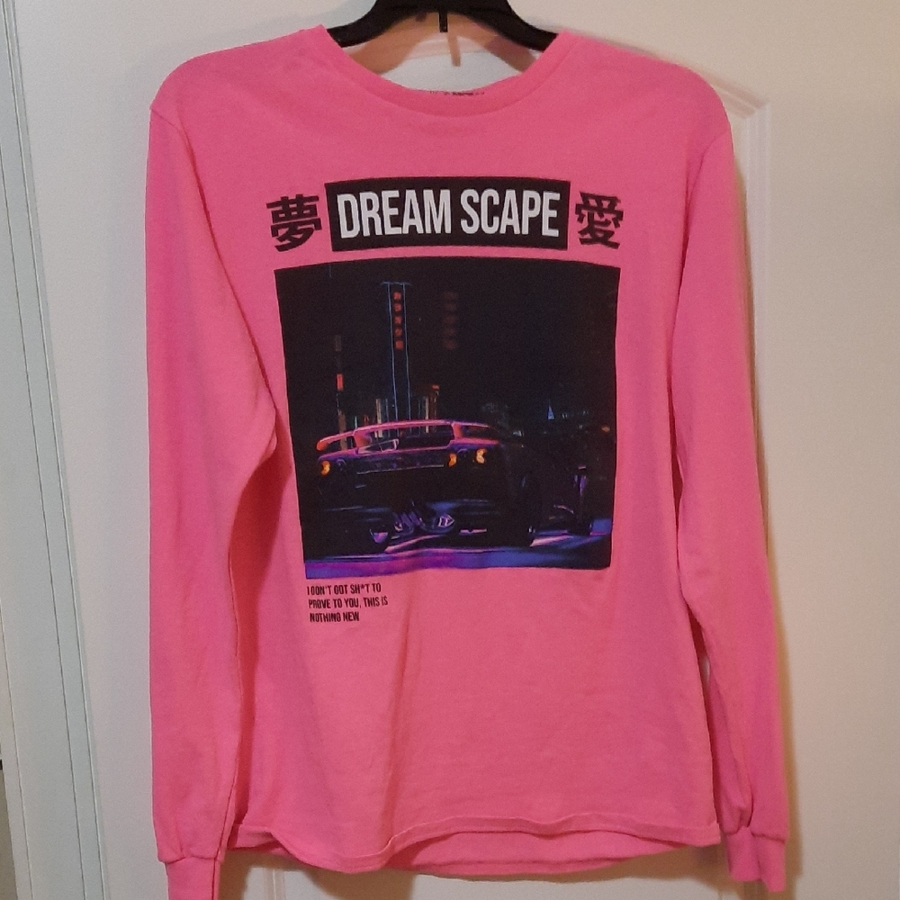 Fashion Nova Men's Pink Dreamscape T